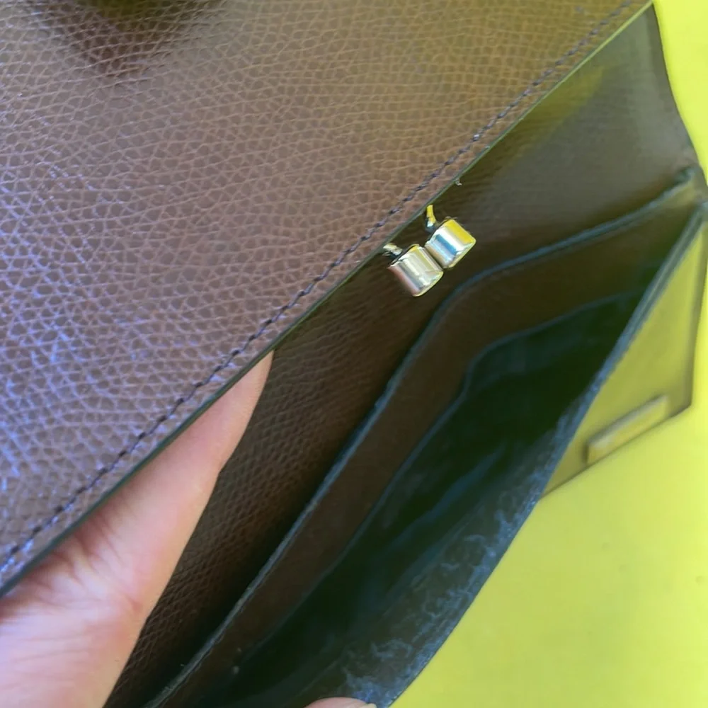 Vintage 60’s brown Fendi lizard skin wallet